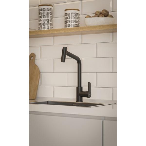 Monocomando de Mesa Para Cozinha com Bica Extraível com 2 Funções Kitchen Celite Imagem de Monocomando de Mesa Para Cozinha com Bica Extraível com 2 Funções Kitchen Celite