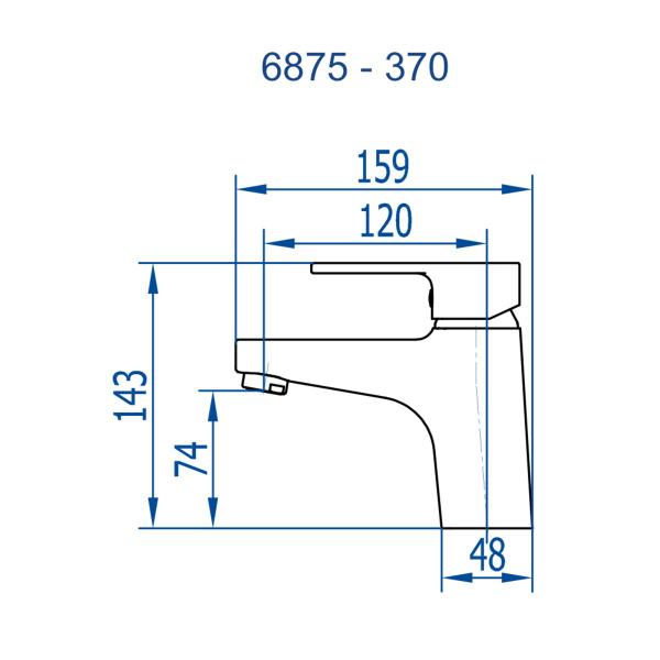 Imagem de Monocomando Lavatório Mesa Bold 370 Preto Fosto Fani