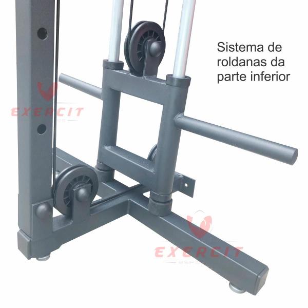 Imagem de Monocross Over Polia Simples P/ Anilhas + Leg Press 90 Carga 250 Kg