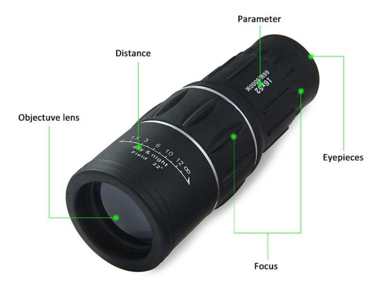 Imagem de Monoculo Luneta Profissional Espião Alcance 8km Telescópio