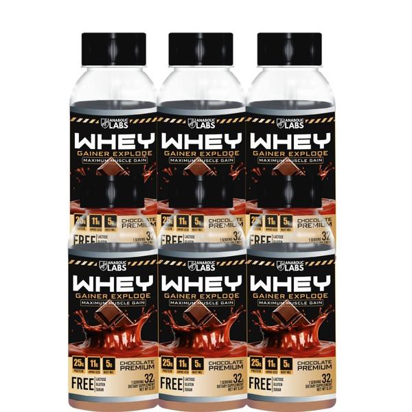 Monodose whey iso hidro zero açúcar (pack 6 unid) - ANABOLIC LABS Imagem de Monodose whey iso hidro zero açúcar (pack 6 unid)