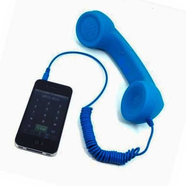 Imagem de Monofone Microfone P2 Pop Phone Ouvido Kit 2 Uni Decoraçao Retro Atende Chamadas Ligaçoes Telefone Audio Celular Portatil Smartphone Tablet