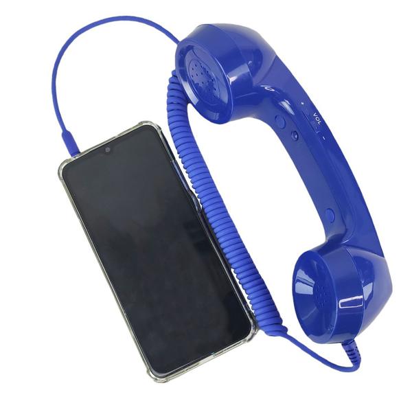 Imagem de Monofone Pop Phone Microfone Kit 2 Und P2 Telefone Celular Atende Ligaçoes Chamadas Smartphone Estilo Vintage Moderno Tablet Audio Portatil