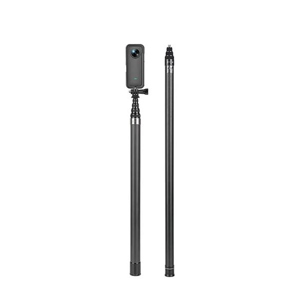 Imagem de Monopé Extensível de Fibra de Carbono (3m) - Selfie Stick e Tripé para Insta360 X3/X2