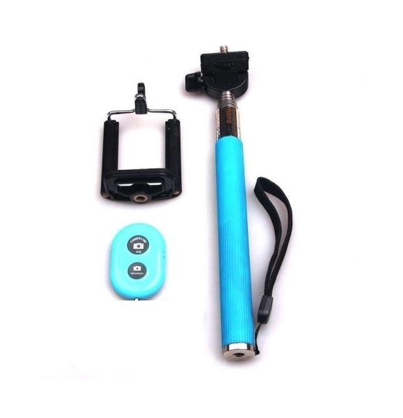 Imagem de Monopod Bastão De Selfie Pau De Self Com Controle cor azul