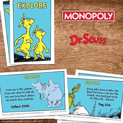 Imagem de Monopólio: Dr. Seuss  Compre, venda, negocie livros Dr. Seuss  Jogo Monopólio Clássico Colecionável com Tabuleiro de Jogo Personalizado e Arte  Jogo e Merchandise Dr. Seuss Licenciado Oficialmente