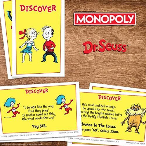 Imagem de Monopólio: Dr. Seuss  Compre, venda, negocie livros Dr. Seuss  Jogo Monopólio Clássico Colecionável com Tabuleiro de Jogo Personalizado e Arte  Jogo e Merchandise Dr. Seuss Licenciado Oficialmente