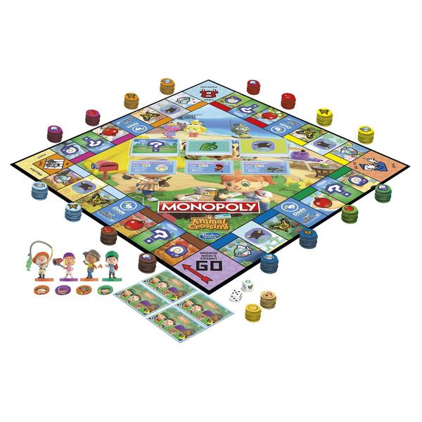 Imagem de MONOPOLY Animal Crossing New Horizons Edition Board Game for Kids Ages 8 and Up, Jogo divertido para jogar para 2-4 Jogadores