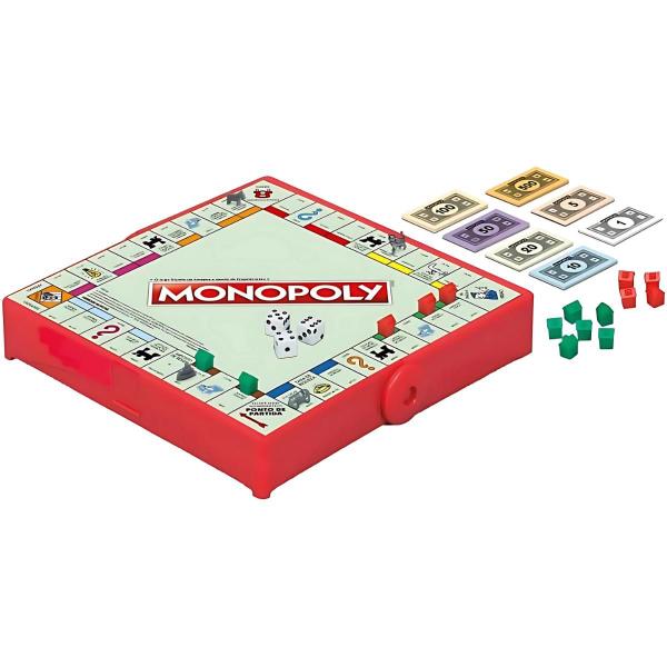 Imagem de Monopoly Grab & Go Jogo de Tabuleiro Hasbro - F8256BR51