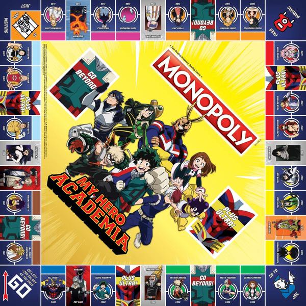 Imagem de Monopoly: Heróis My Hero Academia  Jogo Tabuleiro  Anime Favorito (61 characters)