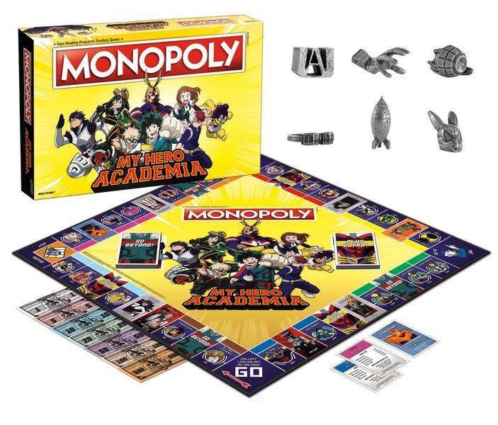 Imagem de Monopoly: Heróis My Hero Academia  Jogo Tabuleiro  Anime Favorito (61 characters)