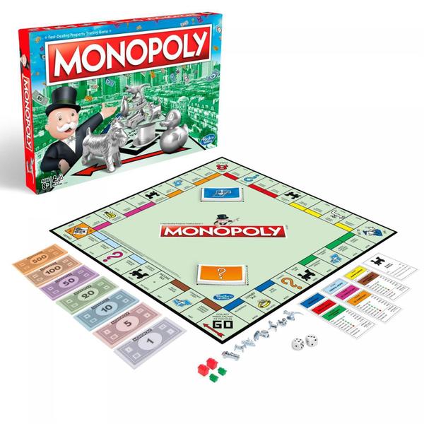 Monopoly O Jogo Original de Compra e Venda de Propriedades em Português Hasbro C1009 Imagem de Monopoly O Jogo Original de Compra e Venda de Propriedades em Português Hasbro C1009