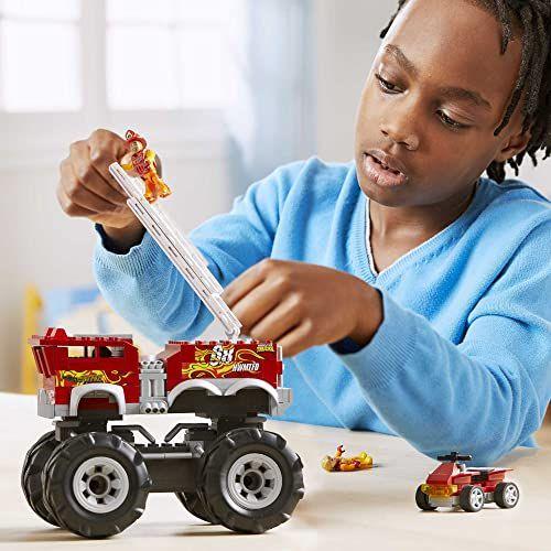 Imagem de Monster Truck Hot Wheels 5-Alarm 284 Pçs, 2 Figuras Micro