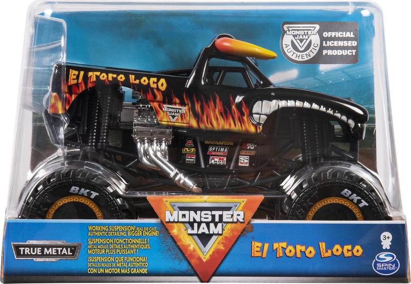 Imagem de Monster Truck Monster Jam El Toro Loco em escala 1:24