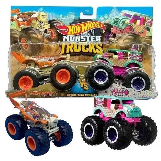 Imagem de Monster Trucks Pack Carbonator VS Bad Scoop Hot Wheels 1/64