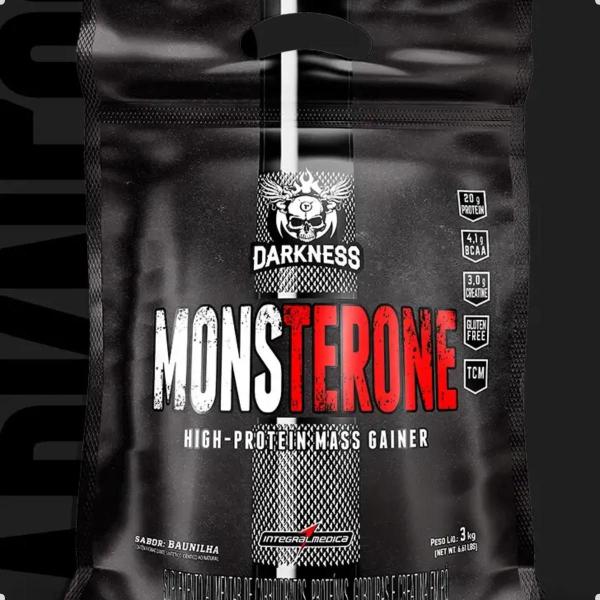 Imagem de Monsterone Mass Gainer High Protein Premium Refil 3Kg Darkness