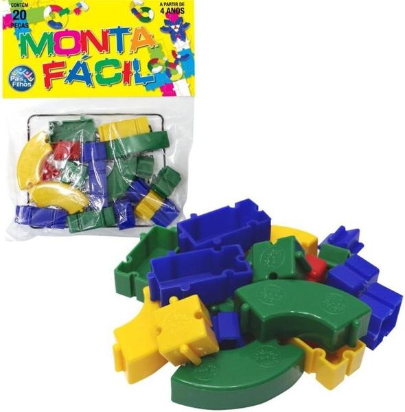 Monta Fácil 20 Peças Blocos De Montar Pais E Filhos Imagem de Monta Fácil 20 Peças Blocos De Montar Pais E Filhos