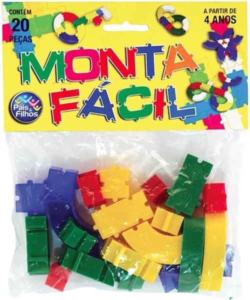 Monta Fácil 20 Peças Blocos De Montar Pais E Filhos Imagem de Monta Fácil 20 Peças Blocos De Montar Pais E Filhos
