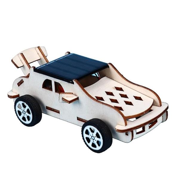 Imagem de Montagem DIY de carro de energia solar de brinquedo feita à mão para crianças