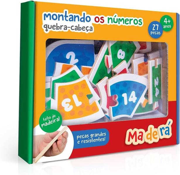 Imagem de Montando os numeros - quebra cabeça 27 peças - toyster