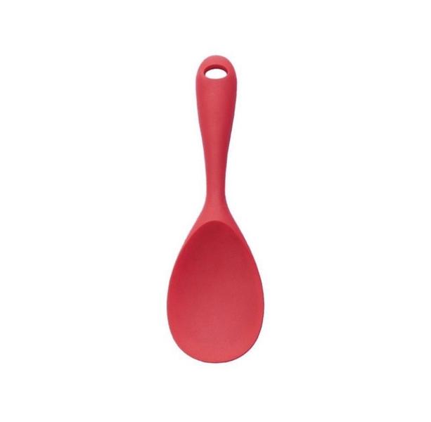 Imagem de Monte seu kit - Talheres de silicone vermelho-colher, espátula, concha escumadeira pegador pincel