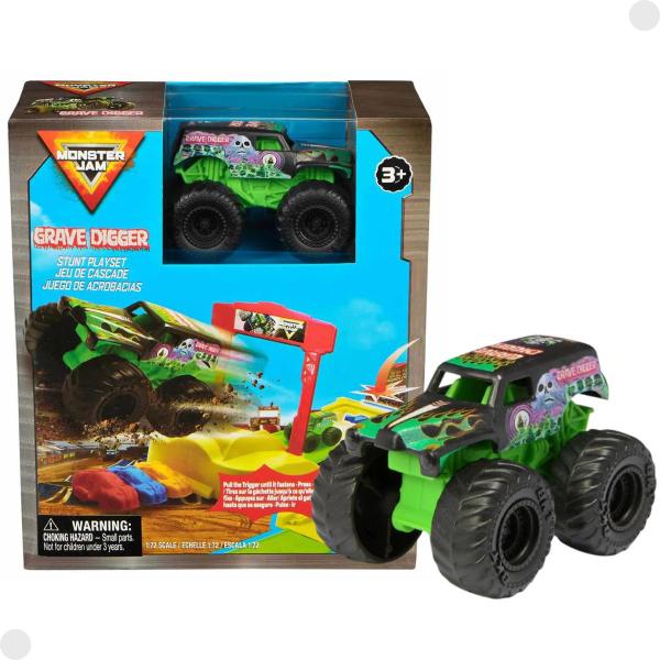 Monter Jam Grave Digger E Rampa Com Lançador 003345 - Sunny Imagem de Monter Jam Grave Digger E Rampa Com Lançador 003345 - Sunny