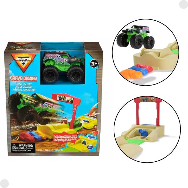 Monter Jam Grave Digger E Rampa Com Lançador 003345 - Sunny Imagem de Monter Jam Grave Digger E Rampa Com Lançador 003345 - Sunny