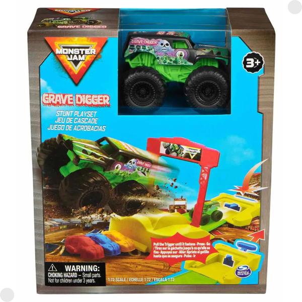 Monter Jam Grave Digger E Rampa Com Lançador 003345 - Sunny Imagem de Monter Jam Grave Digger E Rampa Com Lançador 003345 - Sunny