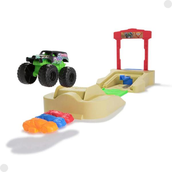 Monter Jam Grave Digger E Rampa Com Lançador 003345 - Sunny Imagem de Monter Jam Grave Digger E Rampa Com Lançador 003345 - Sunny
