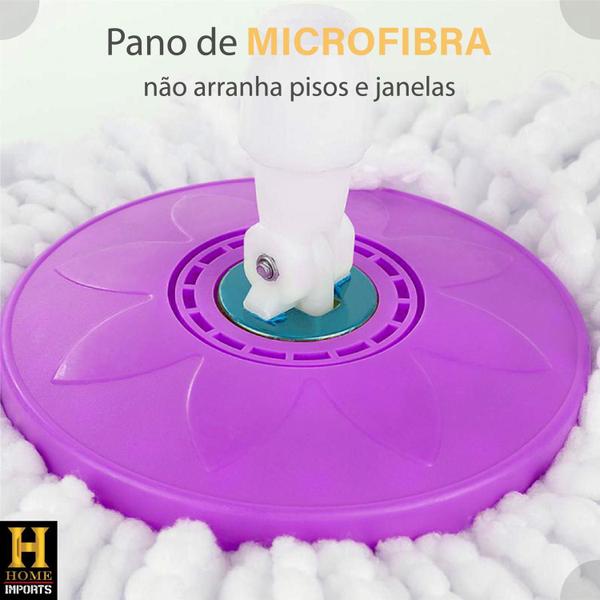 Imagem de Mop De Limpeza Com Balde Profissional Doméstico 360 Graus Uso Geral Linha Premium