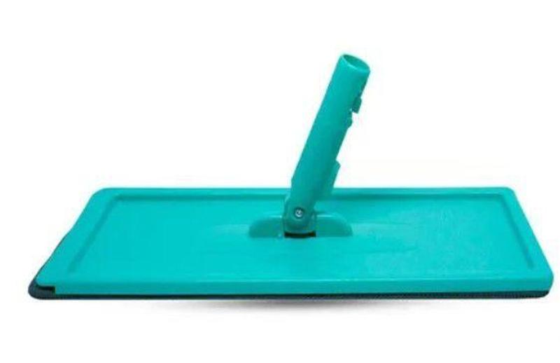 Imagem de Mop Duplo Balde Multiuso Rodo Flat Esfregao Vazao de Agua Azul + Refil extra - SMART