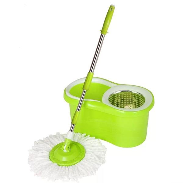 Imagem de MOP Esfregão e Balde Giratório Spin 360 10,5L Max Clean 1,20m Clink Cinza ou Verde