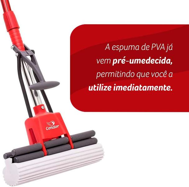 Imagem de Mop Esfregão Pva Rodo Magico Absorvente Limpa Liquido Condor