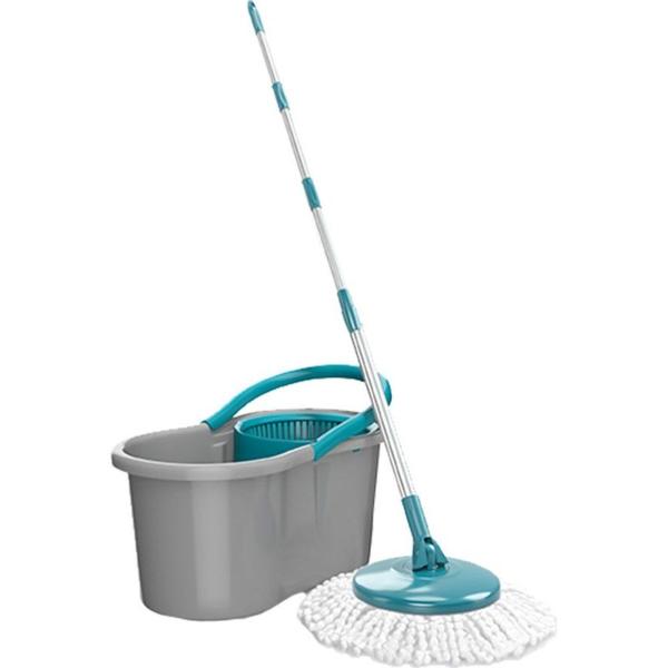 Imagem de Mop Flash Limp Fit Giratorio Com Balde Cinza/Verde - Mop5010