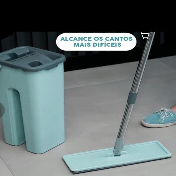 Imagem de Mop Flat E Balde Para Limpeza De Piso