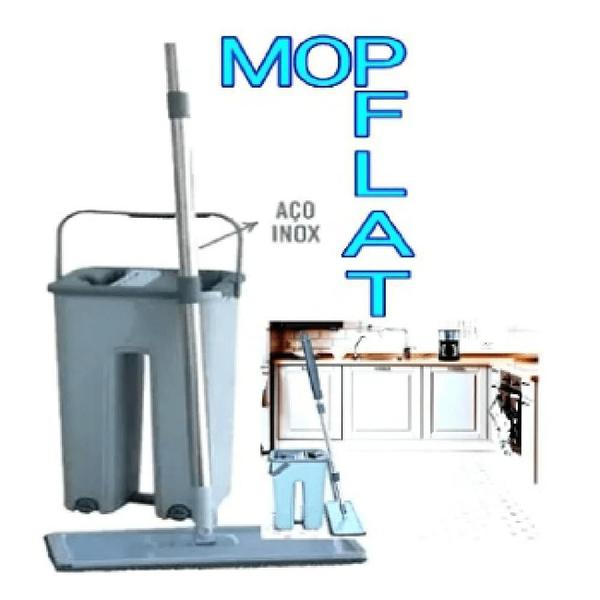 Imagem de mop flat esfregâo limpa tudo kit 3 refil