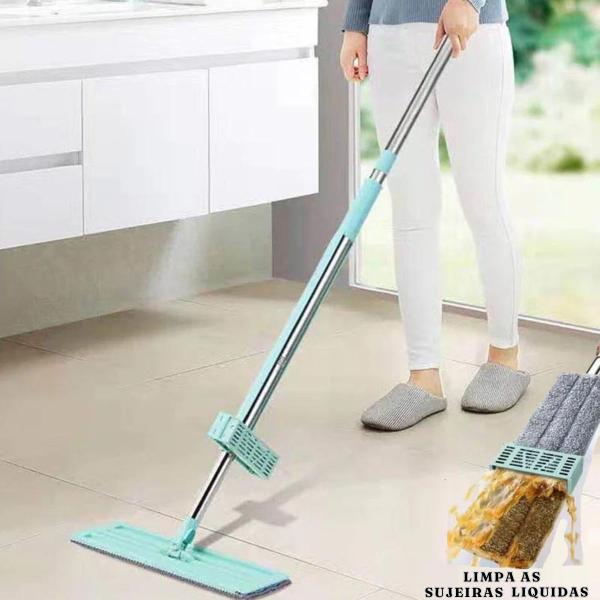 Imagem de MOP flat mágico Praticidade Absorção limpeza facilitada