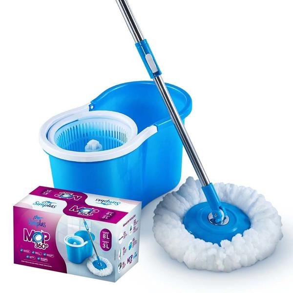 Imagem de Mop giratório 360  azul simplus bompack 8lt - un