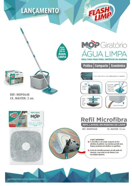 Imagem de Mop Giratório Água Limpa Flash Limp