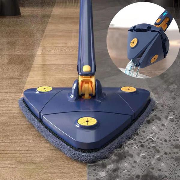 Imagem de Mop Giratório com 2 Refil  Esfregão Azul Eficaz