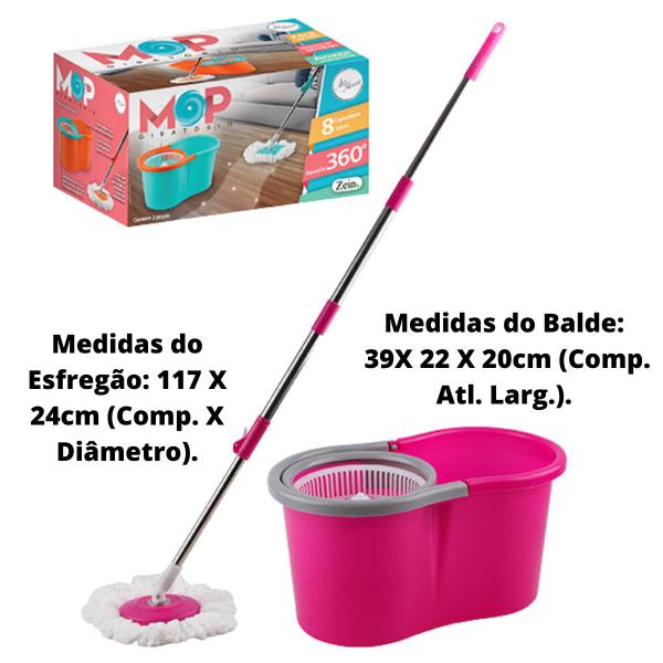 Imagem de Mop giratório com balde 8 litros