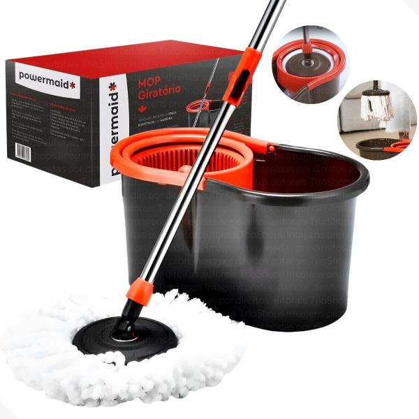 Imagem de Mop Giratorio Tamanho Único Vermelho E Preto Powermaid