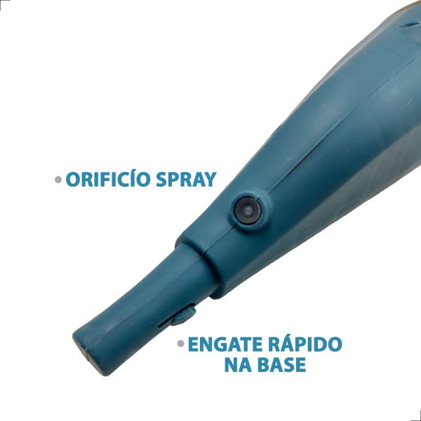 Imagem de Mop INMA Esfreguette Spray Com Reservatório 350ml Refil Microfibra Cabo de Aço Inoxidável Ajustável Rodo Mágico Esfregão de Chão