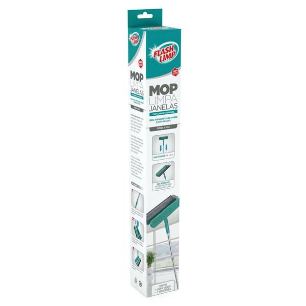 Mop Limpa Vidros Flash Limp 2 em 1 MOP6071 Imagem de Mop Limpa Vidros Flash Limp 2 em 1 MOP6071