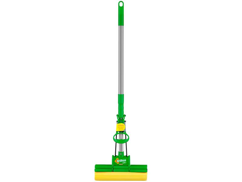 Mop Sek+ Bettanin com Cabo Retrátil Verde e Amarelo Brilhus