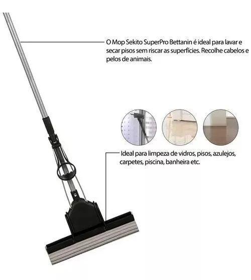 Imagem de Mop Sekito Profissional Betanin Superpro 40cm Com Refil Nfe