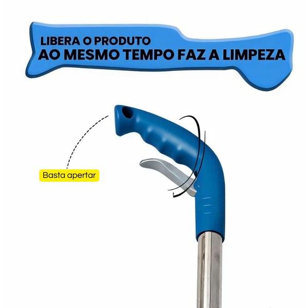 Imagem de Mop Spray Aço Inox Com Reservatório 350ml Pano Micofibra Verde