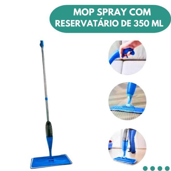 Imagem de Mop Spray Com Reservatório 350ml Esfregão Piso Azulejo Vidro