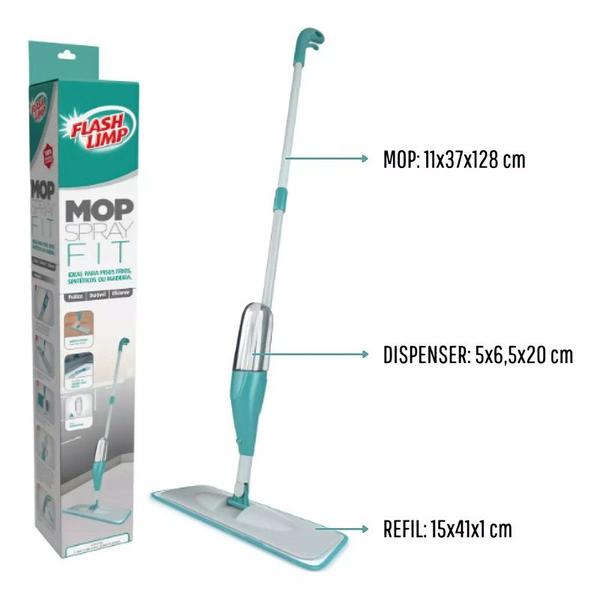 Imagem de Mop Spray Fit Com Reservatorio 365ml e Cabo 128cm modelo MOP0556 FLASHLIMP 