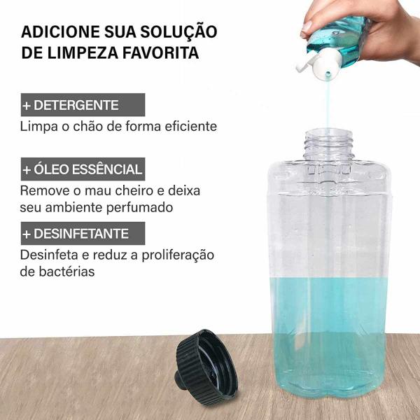 Imagem de Mop Spray Limpeza Com Reservatório Dispenser Esfregão Casa Cozinha